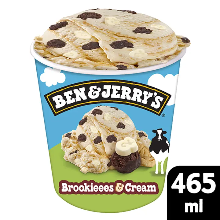 Ben & Jerry's Brookies & Cream Jäätelö 465 ML