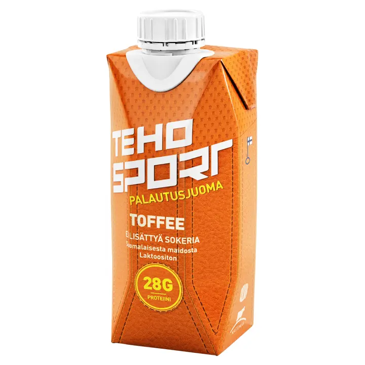 TEHO Sport ei lisättyä sokeria Toffee palautusjuoma 0,33 l