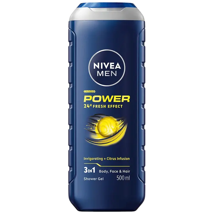 NIVEA MEN 500ml Power Fresh suihkugeeli