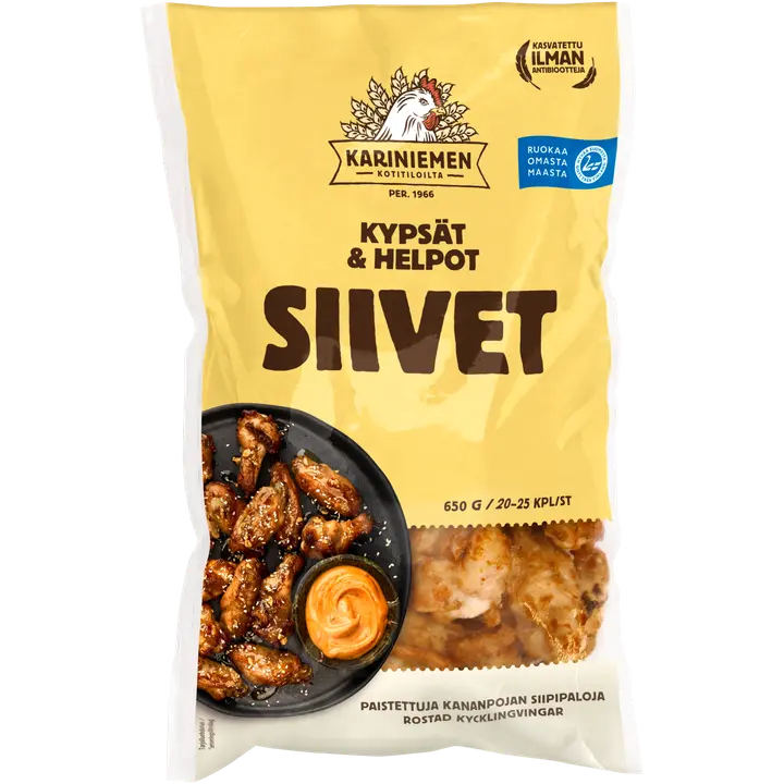 Kariniemen Kananpojan Kypsät ja Helpot siivet 650 g