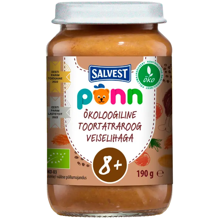 Põnn öko toortatraroog veiselihaga 190g alates 8-elukuust