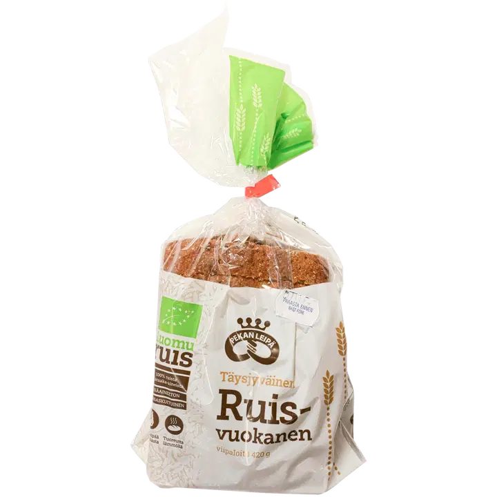 Pekan Leipä Luomu Ruisvuokanen viipaloitu 420g