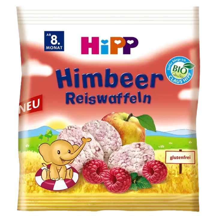 Hipp vaarika riisivahvlid BIO 30 g 8k