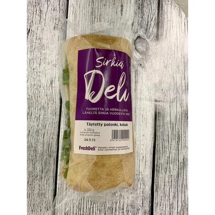 Täytetty patonki,kebab