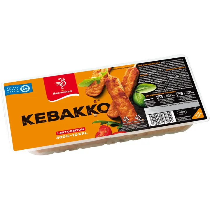 Saarioinen Kebakko; kypsä jauhelihavarras 400g/10kpl
