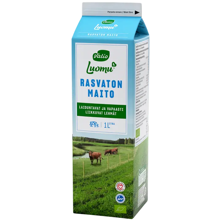 Valio Luomu™ rasvaton maito 1 l