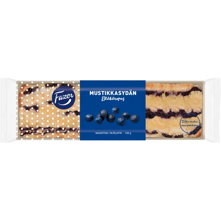 Fazer Mustikkasydän 320g, marjapiiras