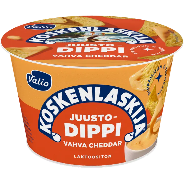 Valio Koskenlaskija® juustodippi vahva cheddar laktoositon e185 g