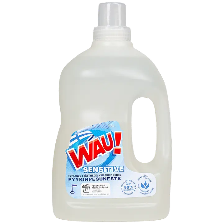 WAU! Pyykinpesuneste 1,5 L Sensitive