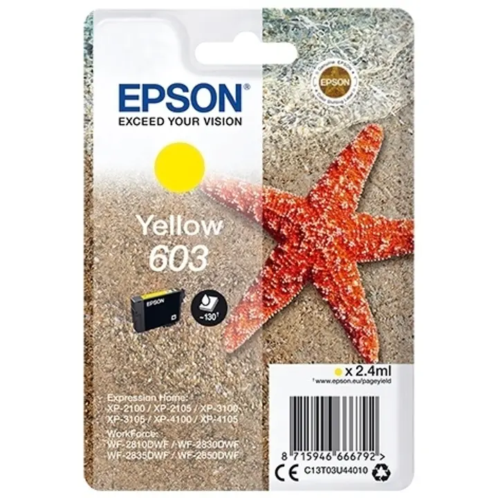 Epson 603 mustepatruuna keltainen