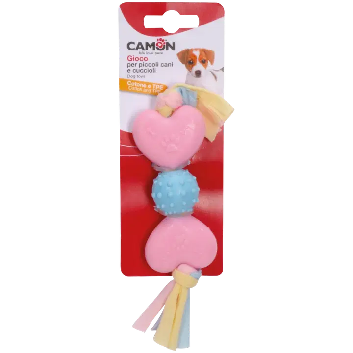 Camon koiran TPE pentulelu sydämillä 20cm