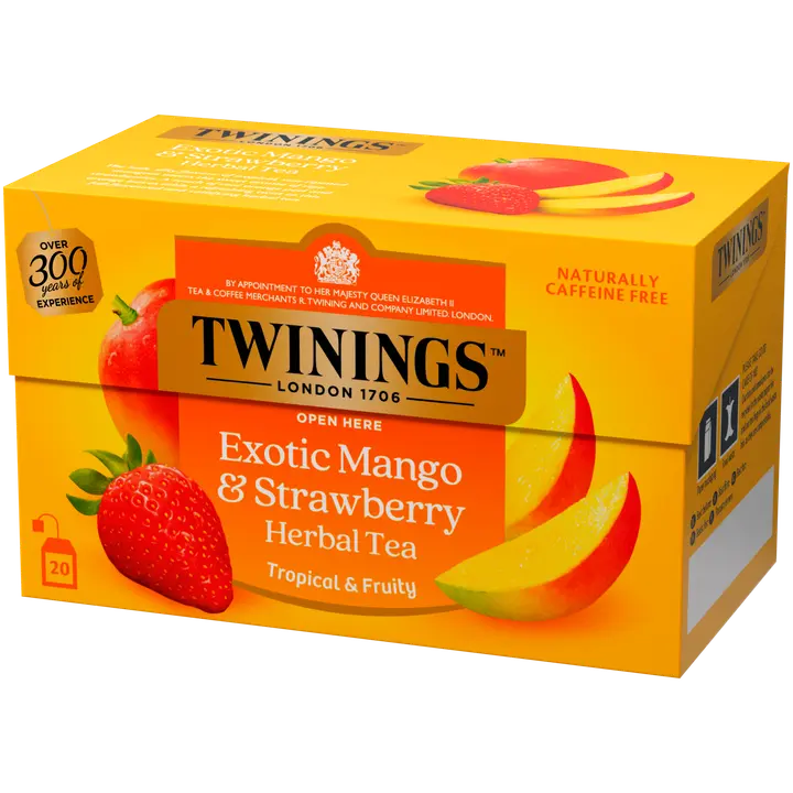Twinings Exotic Mango & Strawberry yrttitee 20x2g