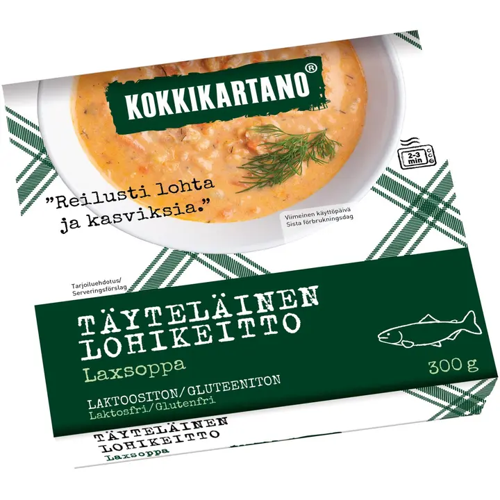 Kokkikartano Täyteläinen lohikeitto 300g