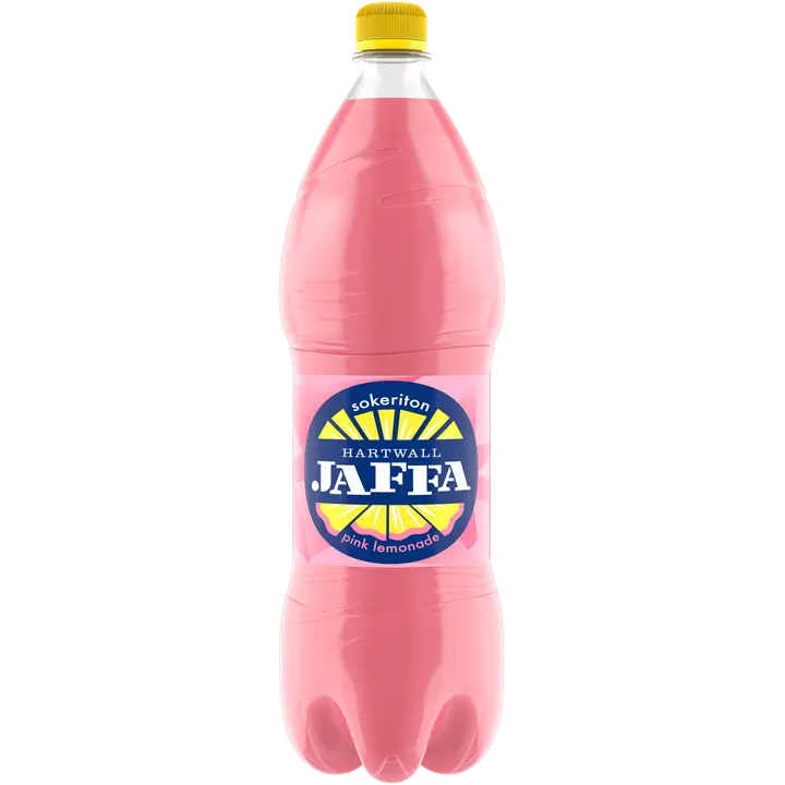 Hartwall Jaffa Pink Lemonade Sokeriton virvoitusjuoma 1,5 l