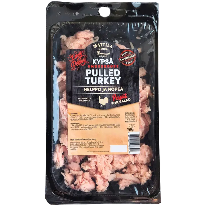 Mattila Bros. Smokehouse Pulled turkey 150g