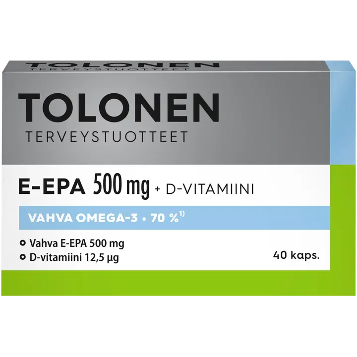Tolonen E-EPA kalaöljykapseli 500mg 40kaps