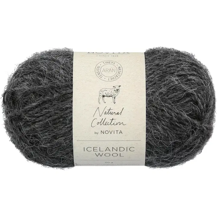 Novita Icelandic Wool 50g grafiitti 044
