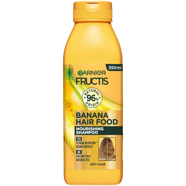 Šampoon Garnier Fructis Hair Food Banana kuivadele juustele 350ml