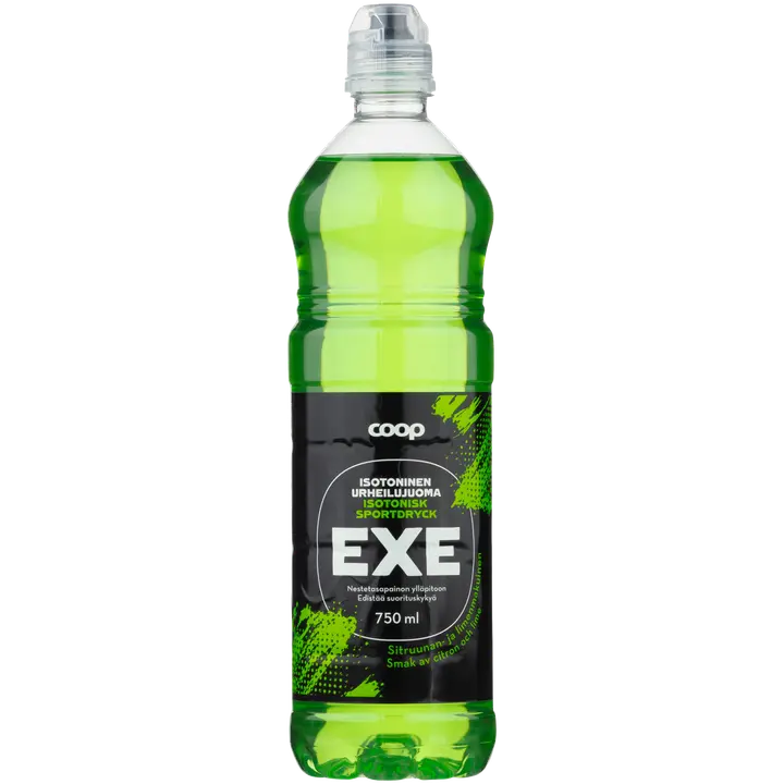 Coop Exe isotoninen urheilujuoma sitruuna-lime 0,75 l