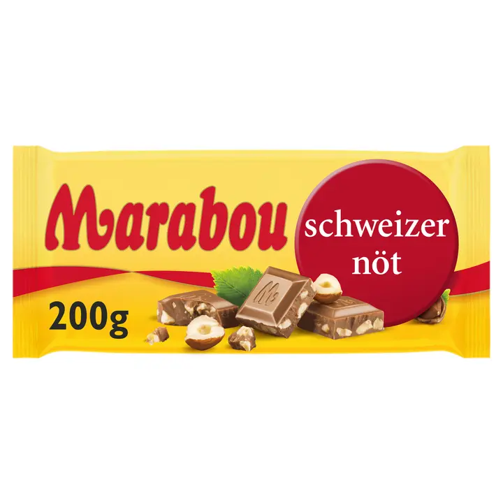 Marabou Schweizernöt suklaalevy 200g