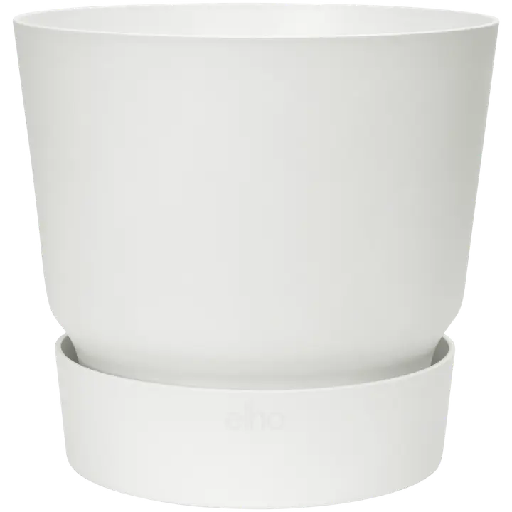 Elho aluslautasellinen ruukku Greenville 14 cm valkoinen