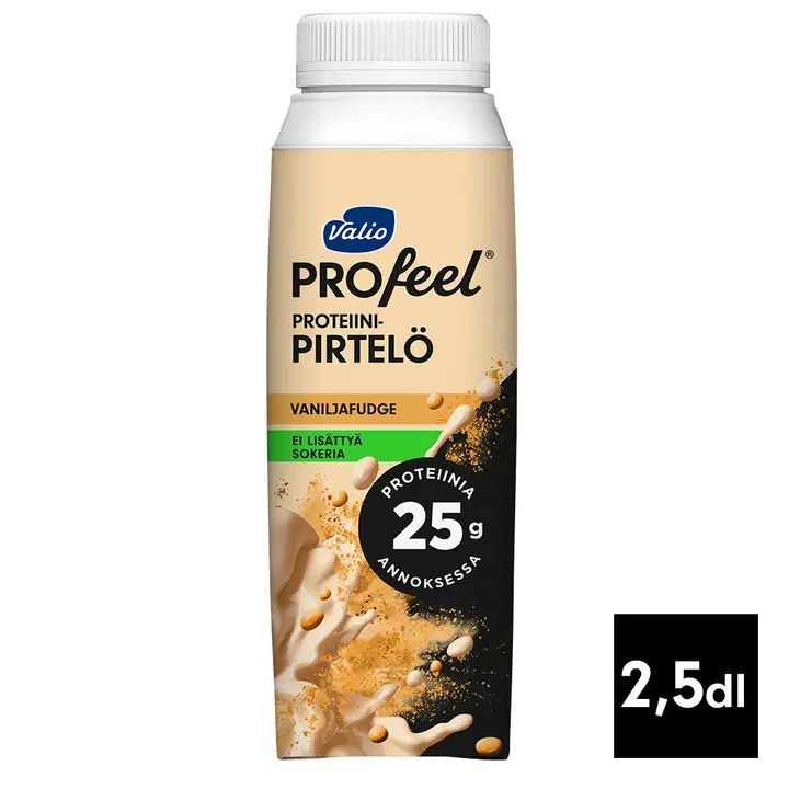 Valio PROfeel® proteiinipirtelö 2,5 dl vaniljafudge laktoositon