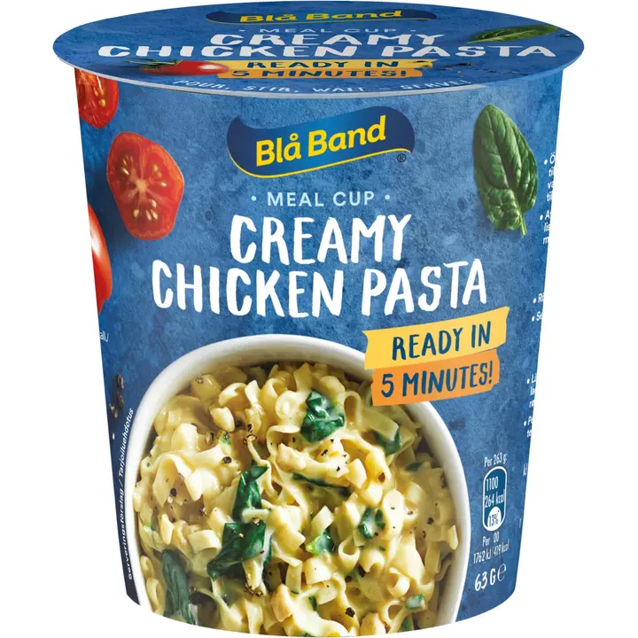 Blå Band Meal Cup Pasta Creamy Chicken kermainen kanapasta-ateria 63g