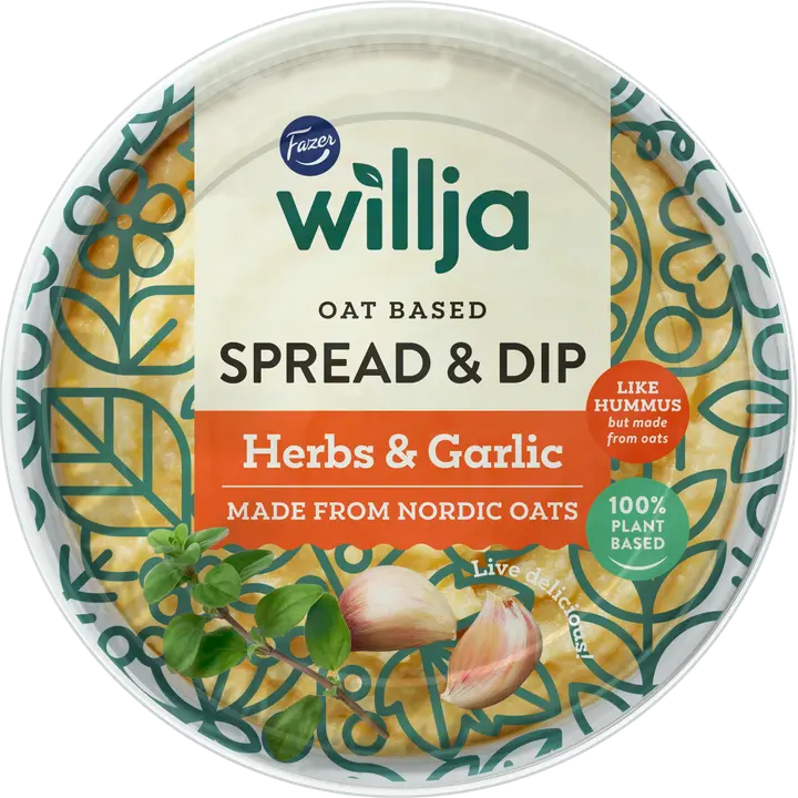 Fazer Willja Spread & Dip Herbs & Garlic 150g