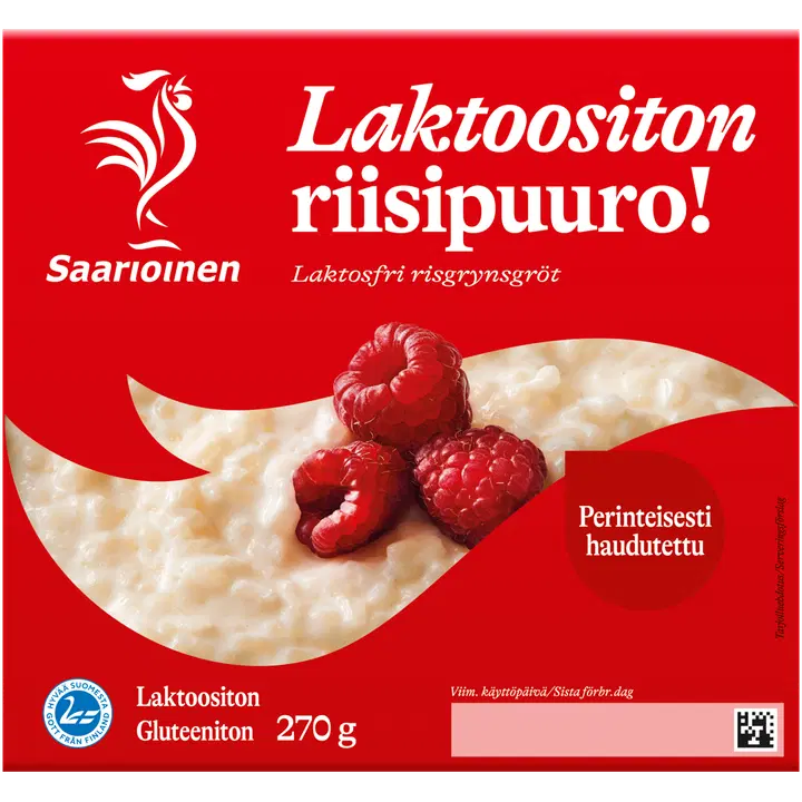 Saarioinen Laktoositon riisipuuro 270g