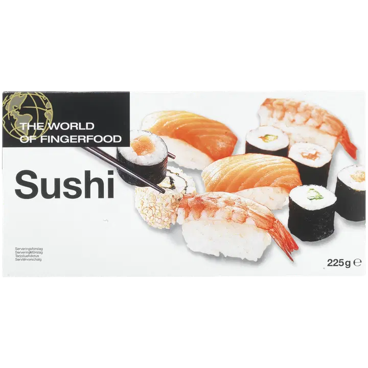 Dencon Foods The World Of Fingerfood Sushi 10x225g, 2,25 kg/ltk, pakaste