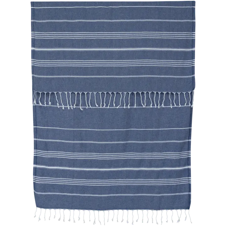 House rantapyyhe Hammam 90x165 cm, tummansininen
