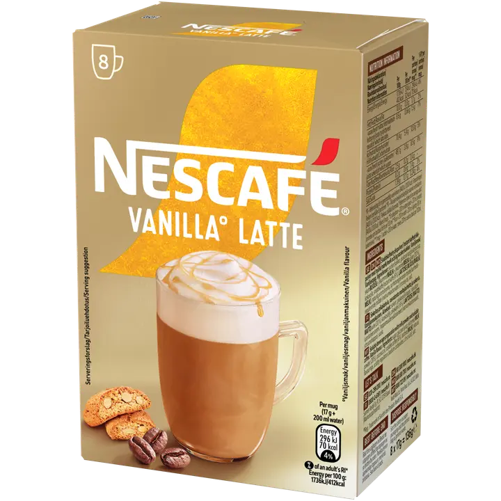 Nescafé Vanilla Latte 136g erikoispikakahvi