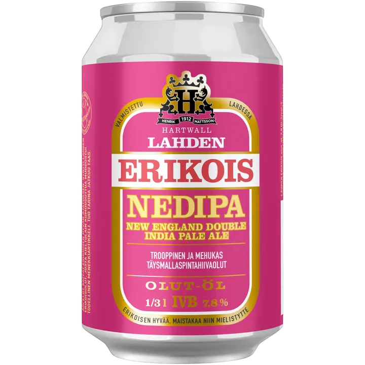 Lahden Erikois NEDIPA olut 7,8% 0,33 l
