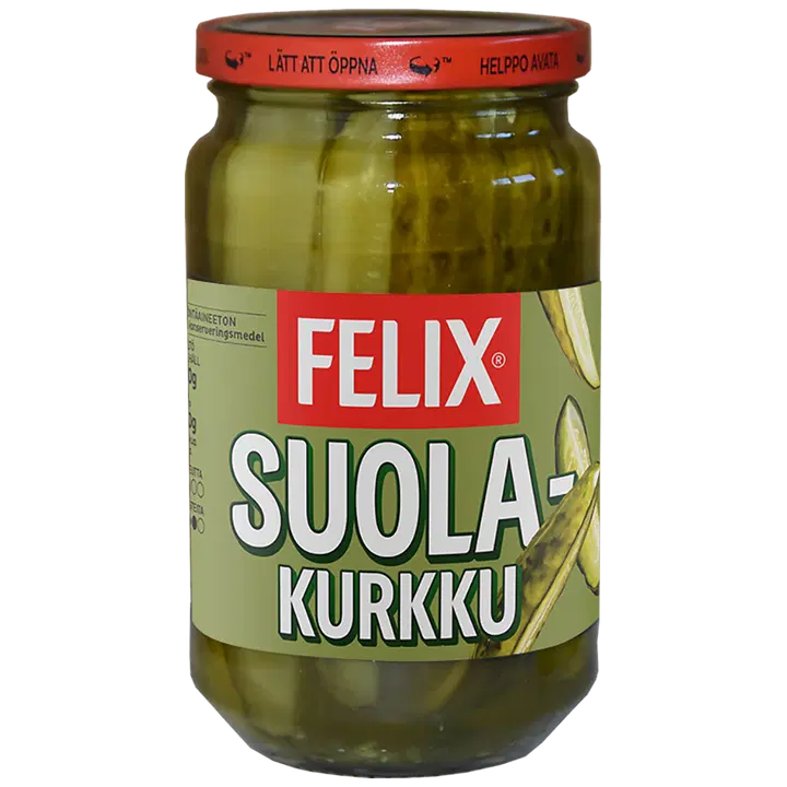 Felix lohkottuja kurkkuja suolamausteliemessä 460/230g
