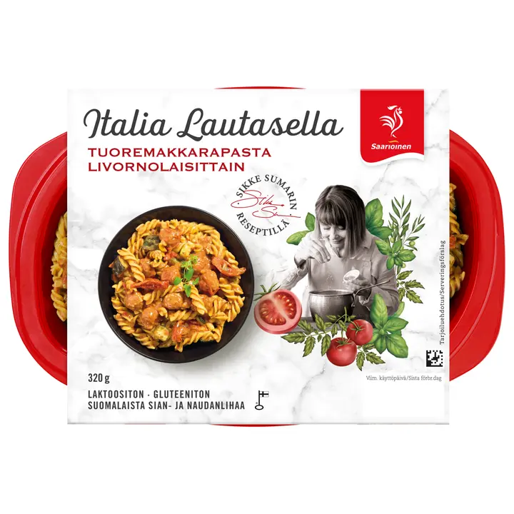 Saarioinen Tuoremakkarapasta livornolaisittain 320g