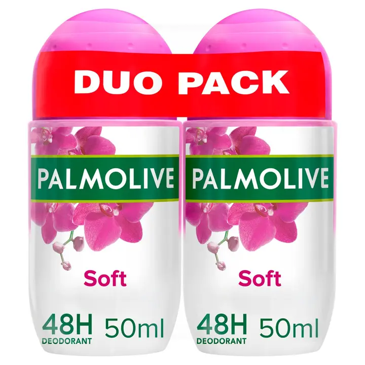 2 x Palmolive Soft antiperspirantti roll-on 50ml