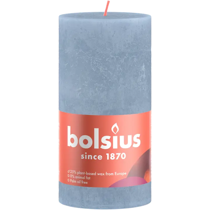 Bolsius RUSTIIKKI PK 130/68 Sky blue