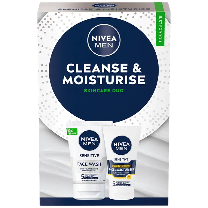 Kinkekomplekt Nivea Cleanse ja Moisture meeste