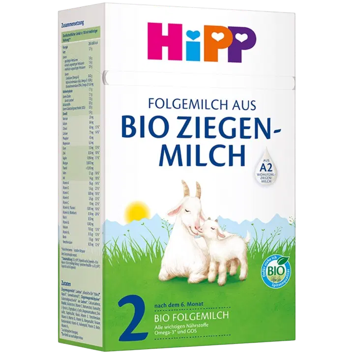 HiPP 2 jätkupiimasegu kitsepiimast, ÖKO, 6 k, 400g