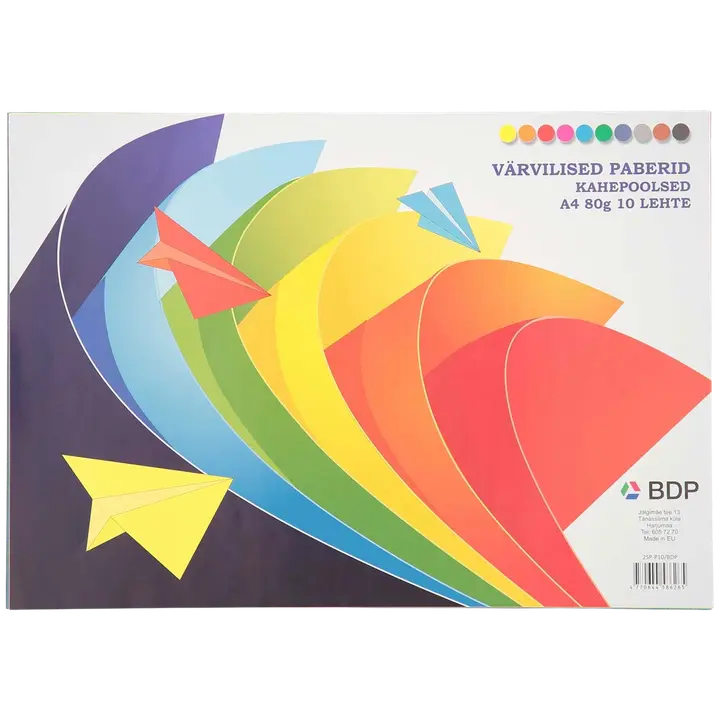 Smiltainis värvipaber a4 10l 10v 80g