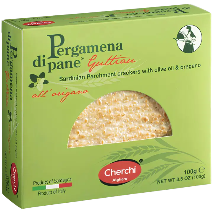 Cherchi Pergamena di Pane Oregano rapeaksi paistettua leipää oreganolla 100g