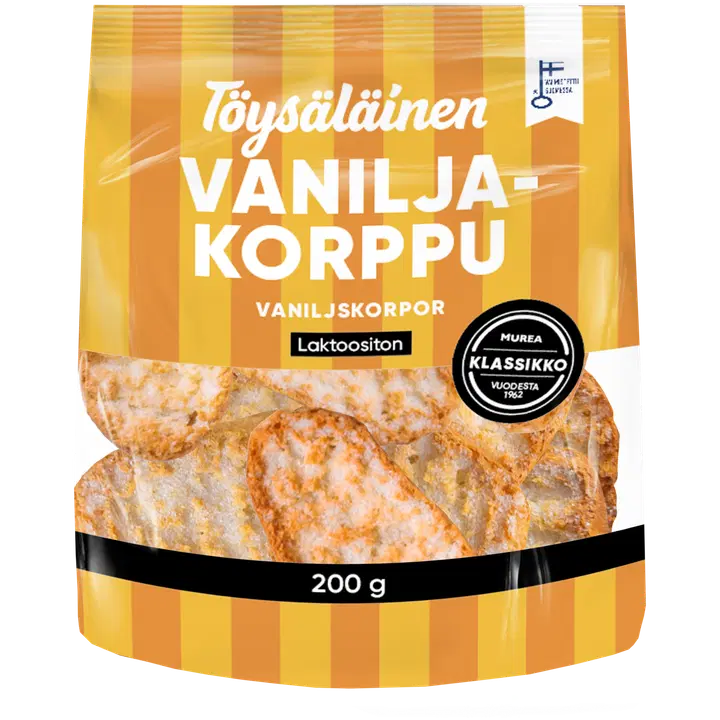 Töysäläinen vaniljakorppu 200g