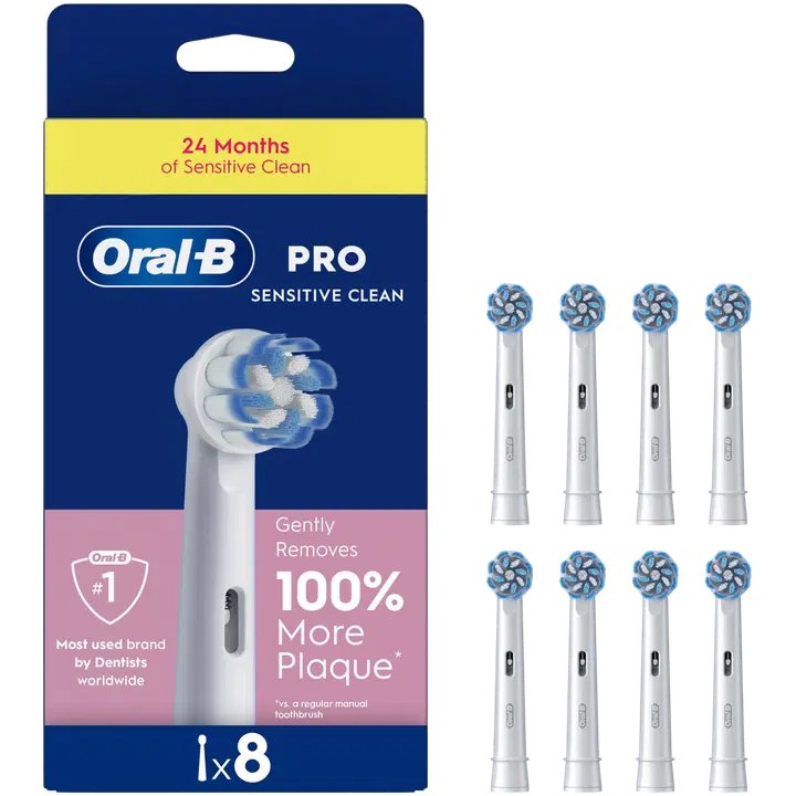 Oral-B PRO Sensitive Clean borsthuvud 8st