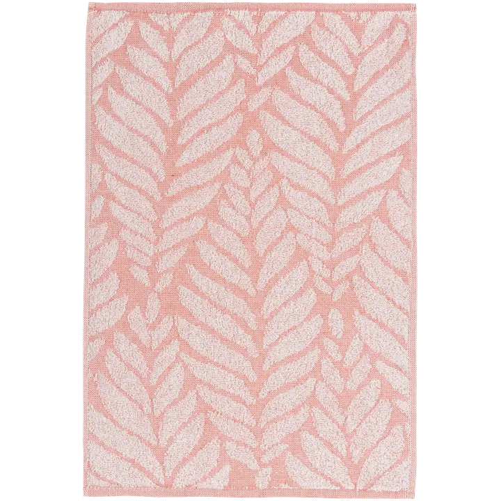 House käsipyyhe Leaf 30x50 cm, roosa