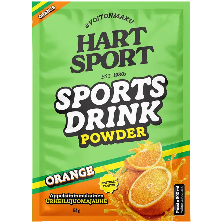 HartSport Urheilujuomajauhe Appelsiini 54g