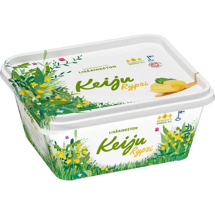 Keiju Rypsi rypsiöljy-kasvirasvalevite 75 % 600 g