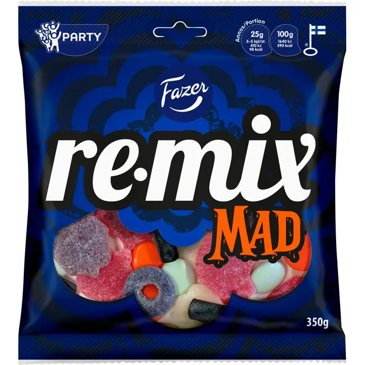 Fazer Remix Mad karkkipussi 350g