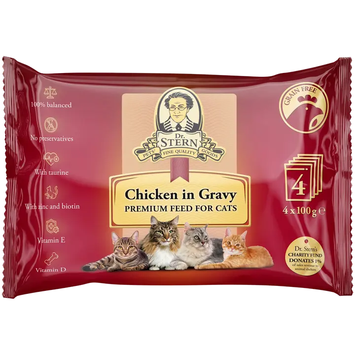 Dr.Stern 4 pack Premium kassieine kanaliha kastmes 4*100g