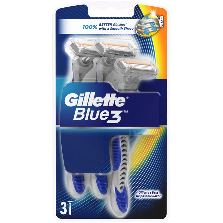 Raseerija Gillette Blue 3-tera Comfort 3tk