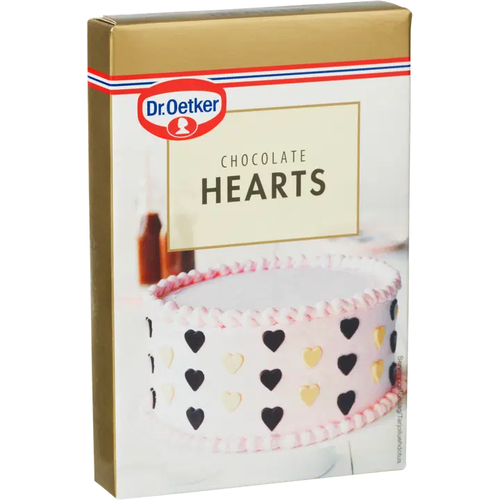 Dr. Oetker Chocolate Hearts suklaakoristekuviot 45g